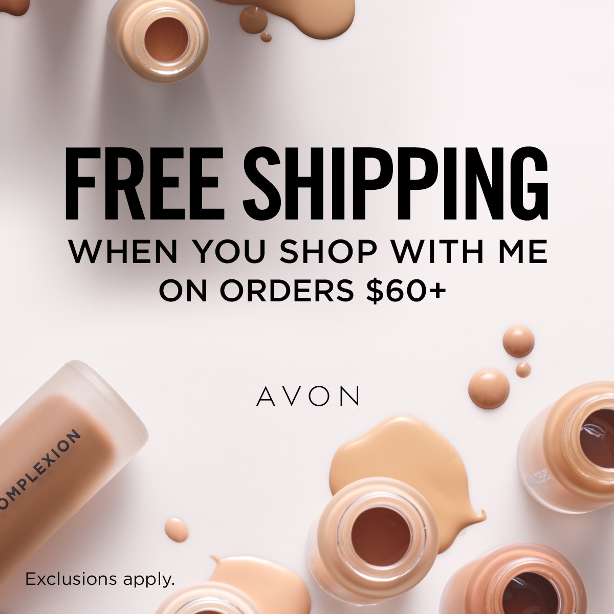 Get free standard shipping on your next $60 order.  #OnlineShopping #ShopAvon #Makeup #Beauty go.youravon.com/3nv29j