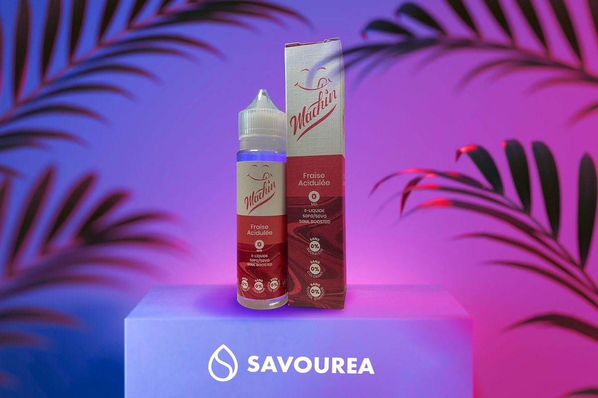 Savourea's tweet photo. [MACHIN] Soyez prêt pour de délicieux frissons, avec notre véritable fraise juteuse et acidulée ! 🍓💨
#Savourea #Machin #FraiseAcidulée #Vape #Eliquide https://t.co/RRzhLcCcl3