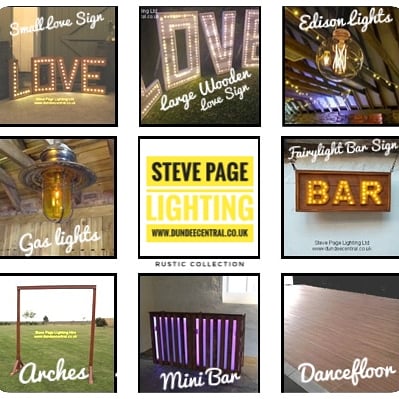 Having some rustic vibes for your wedding. We have a range of items all specially made to complement your style..

Steve Page Lighting Ltd dundeecentral.co.uk 
#weddingideas #ceremonylights #fairylights #rusticweddings #lightinghire #eventhire #weddingwednesday