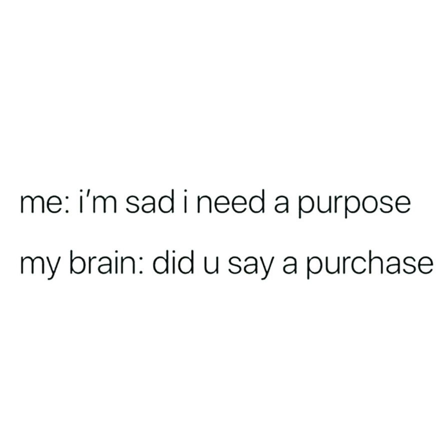 Hahaha love this 🤣

#ThriveSavings #Onlineshopping #money #moneymeme #brokememe #quarantine #covid #amazon #broke #shopping #funny #lol #funnymeme #student #studentproblems #stayathome #workfromhome #wfh #graduation #funny #savemoney #debt #finance #moneytips #relatable