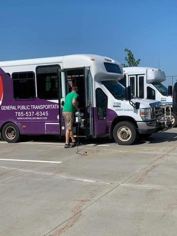 FlintHillsaTa's tweet image. The safety of our riders and employees is of the upmost importance to us &amp;amp; we continue to perform enhanced cleaning daily. 

Thank you to our employees who continue to work on maintaining a clean environment for us all!

P.S. face masks &amp;amp; hand sanitizer are still available!