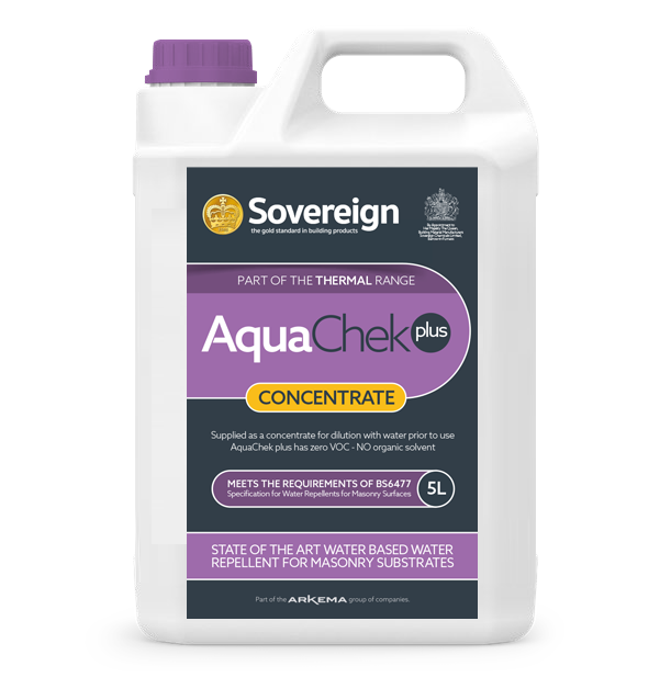 Sovereign Aqua-Chek  is water-based water repellent, resistant to alkaline attack making it particularly suitable for use on fresh concrete. Aqua-Chek has little effect on the water vapour permeability of substrates, allowing walls to breath. 
ow.ly/YF3r50AV2NO