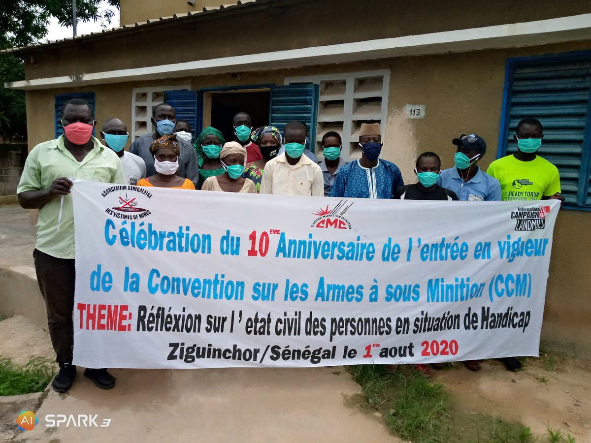 And finally, in Senegal Mine Action Fellow Antoine just led a celebration of the 10th anniversary of  @ISUCCM which focused on the rights of persons with disabilities