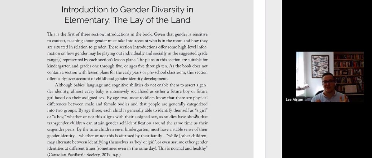A pleasure to hear @LeeAirton, Susan Woolley + the scholars within, share beautiful insights-into Teaching About Gender Diversity. 

@ryanpcolwell @samlong713 <a href="/msajeffries/">Matthew Jeffries</a> <a href="/KatieAGPhelps/">Katie Phelps Baker</a> <a href="/margery_gardner/">Margery Gardner</a> @givingthetalk <a href="/MiloChesnut/">Milo Chesnut</a> @ProfeAGonzalez <a href="/Karleenpj/">KarleenPJ</a> @ftmathteacher