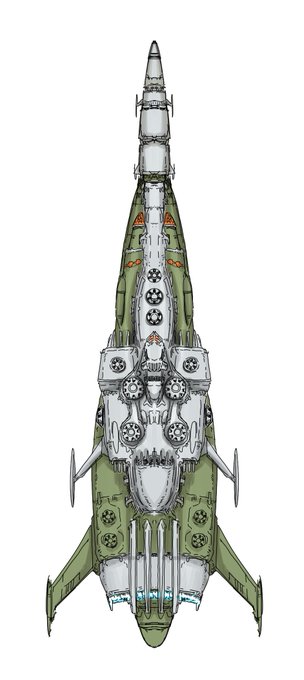 彗星帝国のナゾ大型戦闘艦 