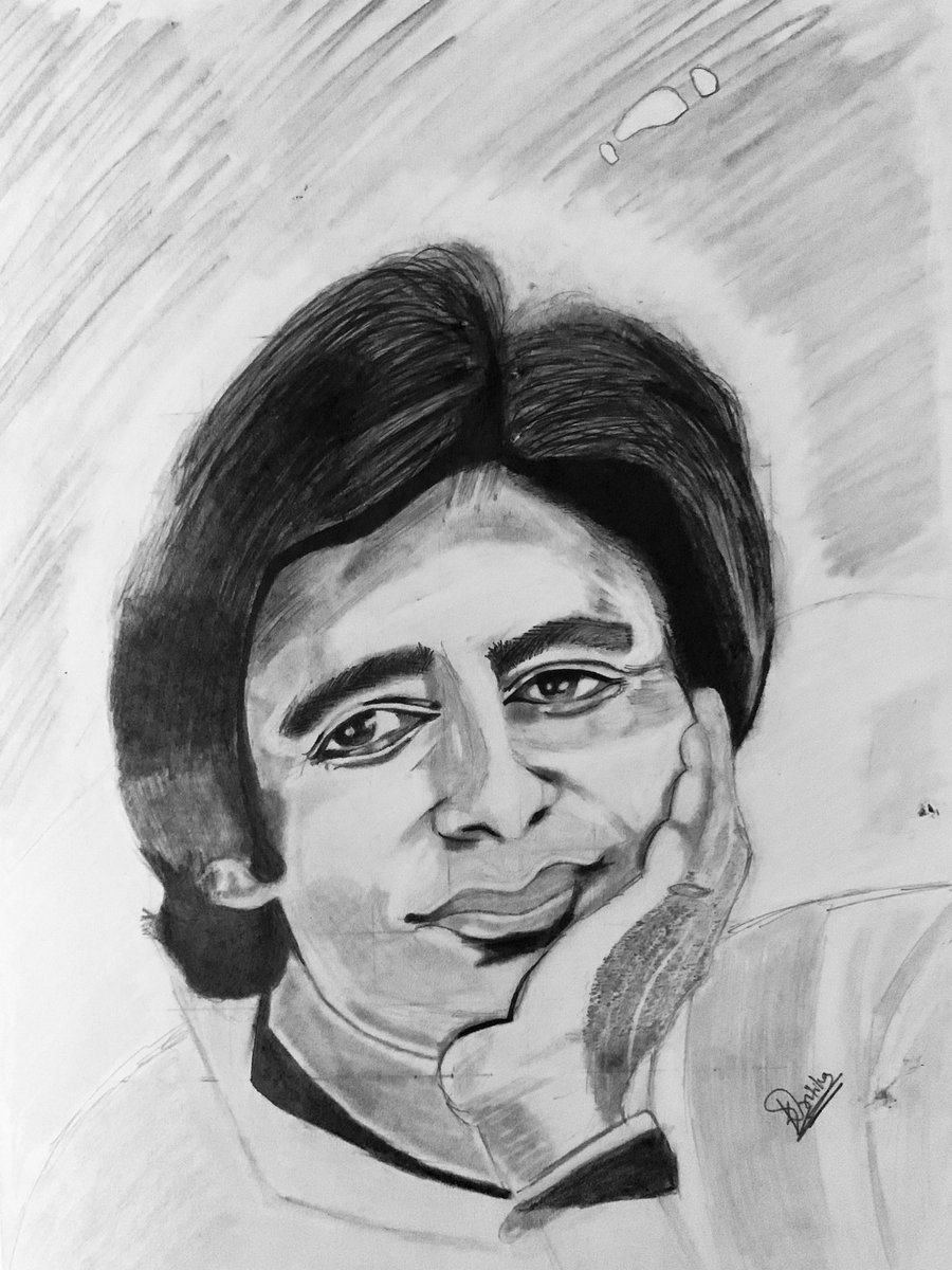 kritika25304470's tweet photo. Rishte mein toh hum tumhare baap lagte hain, naam hai Shahenshah.

#Mr.Bachan #SelfDrawn #DoWhatYouLove #SketchArt #LearnEveryday
#FavouriteActor #AmitabhBachchan 
#ForeverYoung #HappyRecovery
@SrBachchan @juniorbachchan https://t.co/ARMtTdcrVt