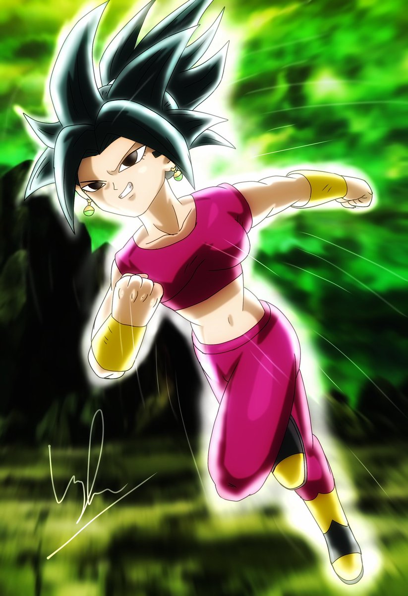 Vincent graphic art closed) on Twitter ""Kale plus Caulifla makes Kefla"! Fanart