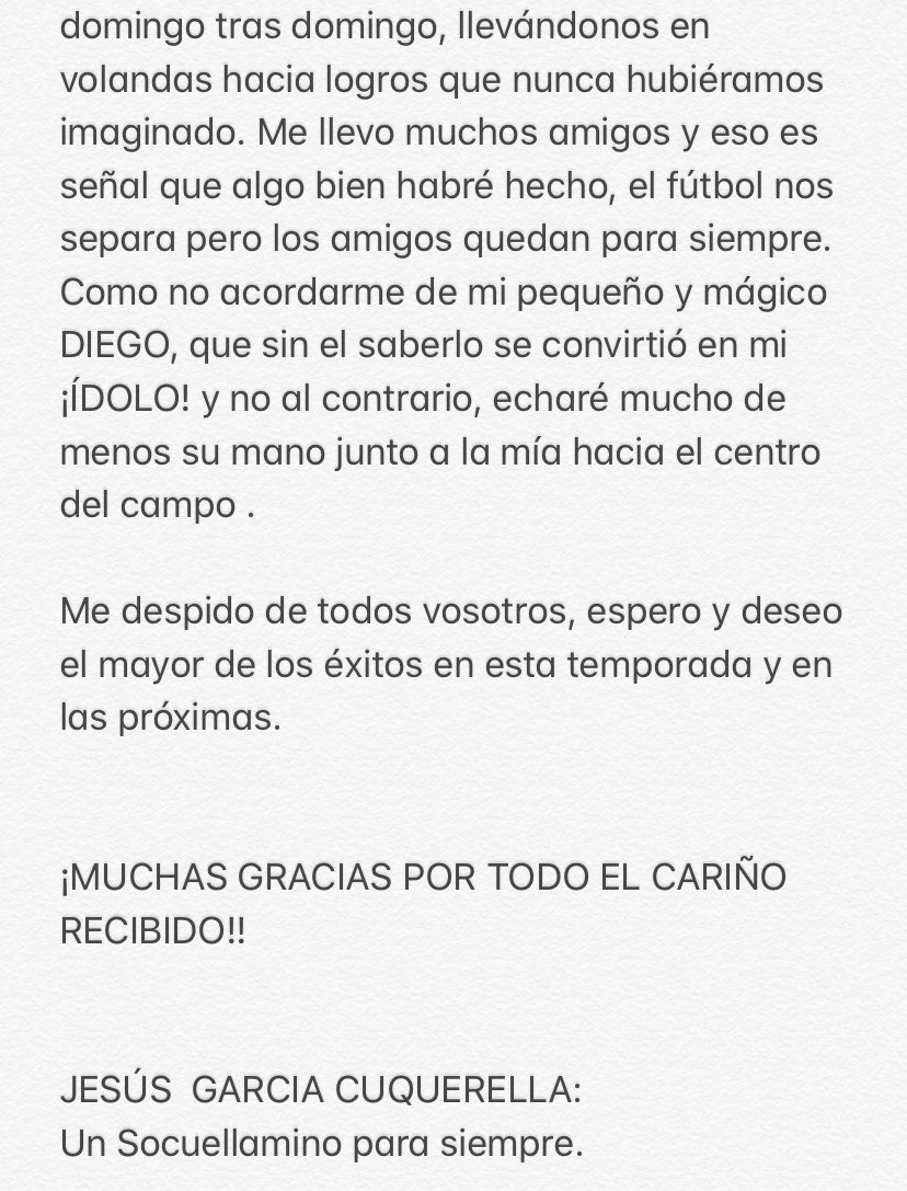 OS ECHARÉ DE MENOS 💙⚽️
ETERNAS GRACIAS!
