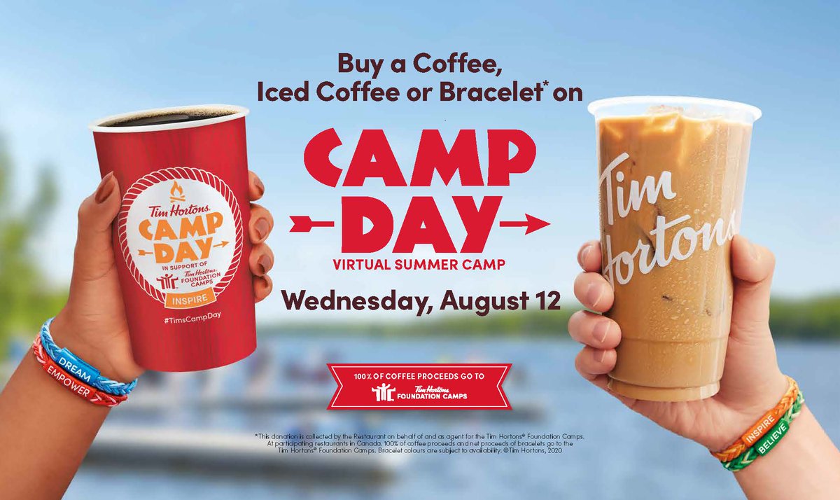 HuskieAthletics's tweet image. While we can't be out in the community helping out today we want to remind everybody that It’s Camp Day! Buy a hot or iced coffee from @TimHortons and help kids experience virtual summer camp this year

#HuskiePride #TimsCampDay