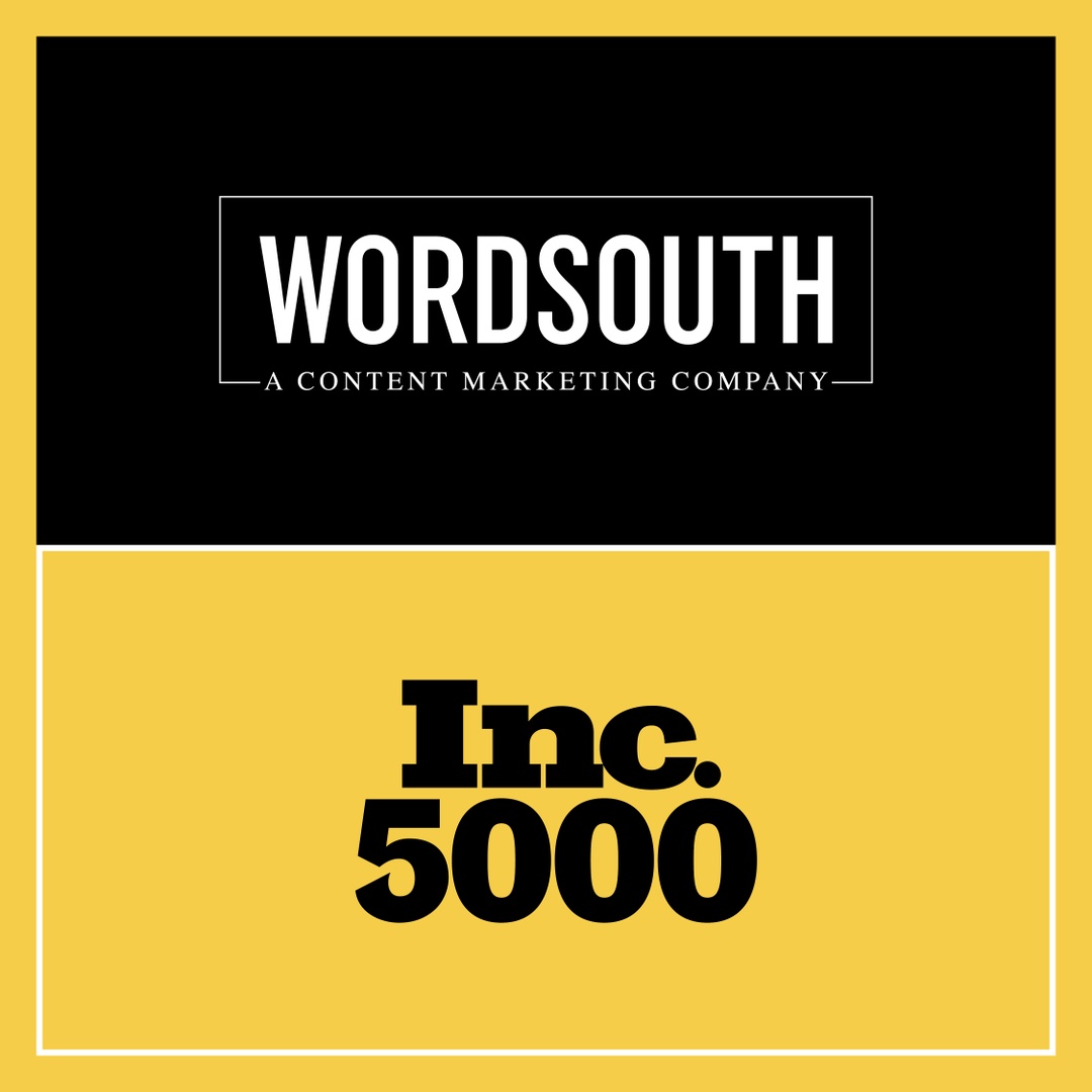 wordsouth's tweet photo. WordSouth named to @inc5000 list! Inc. magazine has named WordSouth to its list of fastest growing private companies in America. #Inc5000

https://t.co/o6UOUPHXpy... https://t.co/5a37wBZjW7