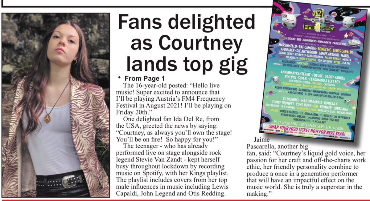Our coverage on <a href="/CourtneyHadwin/">Courtney Hadwin</a> (first part on front page, previous tweet) #courtneyhadwin