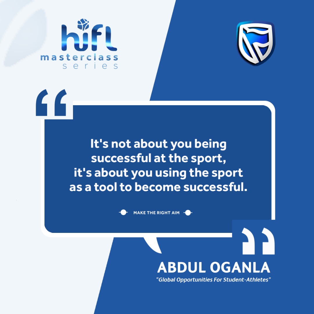 HiFLNigeria's tweet photo. Maximize every opportunity both academically and in sports as it provides you a variety of opportunities to succeed ultimately in life. 

#HiFL2020
#HiFLMasterclass https://t.co/ZiOISvLgl2