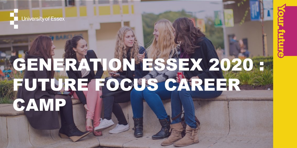 Just graduated? The interactive and informative Career Camp is a 3 day event that can help launch your career. Featuring expert advice from professionals, Alumni, and employers. Book your space on CareerHub now! 21-23 Sept. bit.ly/2Fhjajr
#Careers #GenerationEssex