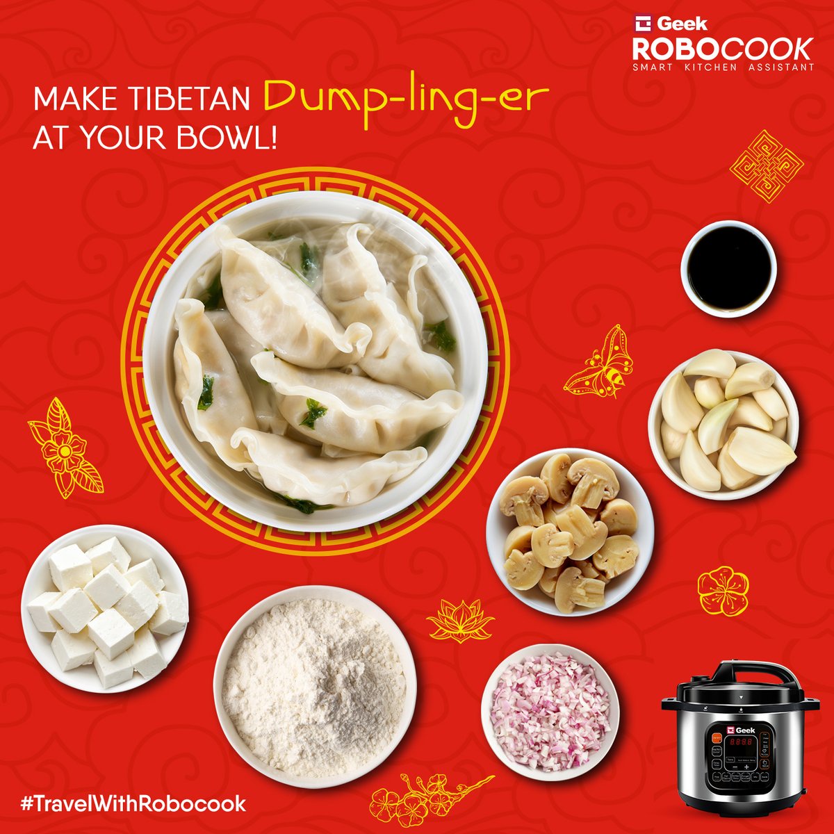GeekAppliances's tweet photo. A momo a day makes a person’s day. Cook this appetizing exotic Tibetan momo at your place with the help of Robocook for nutritious and healthy food!

Buy now
https://t.co/ECPB2giqC4

#Geek #Appliances #Tibetanfood #Momo #Chef #Easycooking https://t.co/LYLsYPeQKn