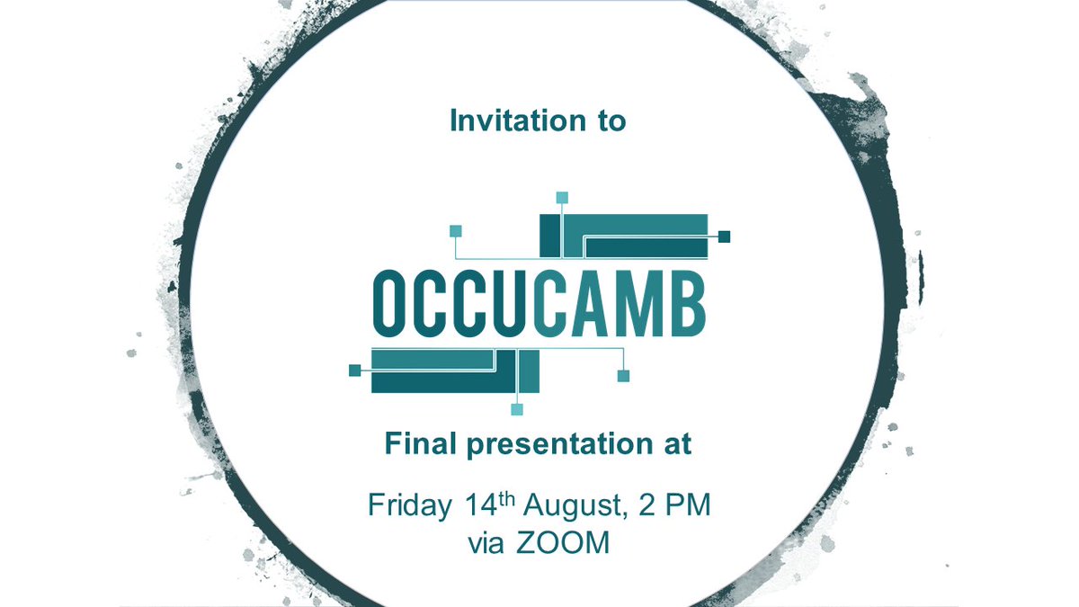OccuCamb (@occucamb) on Twitter photo A reminder of the Occucamb project presentation! Don't forget to register, registration is free: eventbrite.co.uk/e/sensor-cdt-t… Everyone is welcome! <a href="/SensorCDT/">EPSRC Sensor CDT</a> <a href="/cebcambridge/">CEB Cambridge</a> <a href="/Cambridge_Uni/">Cambridge University</a> A reminder of the Occucamb project presentation! Don't forget to register, registration is free: eventbrite.co.uk/e/sensor-cdt-t… Everyone is welcome! <a href="/SensorCDT/">EPSRC Sensor CDT</a> <a href="/cebcambridge/">CEB Cambridge</a> <a href="/Cambridge_Uni/">Cambridge University</a>