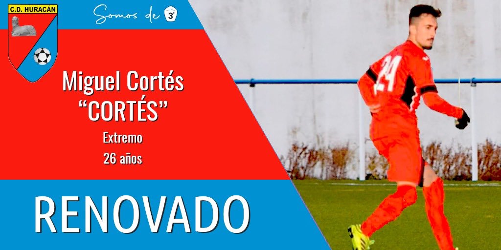 elprimerfichaje's tweet photo. 📰 #TerceraCLM | El extremo Miguel Cortés renueva su contrato con el Huracán de Balazote. #Renovaciones @HuracanBoficial 2020/21 https://t.co/bLNRPjpIzR