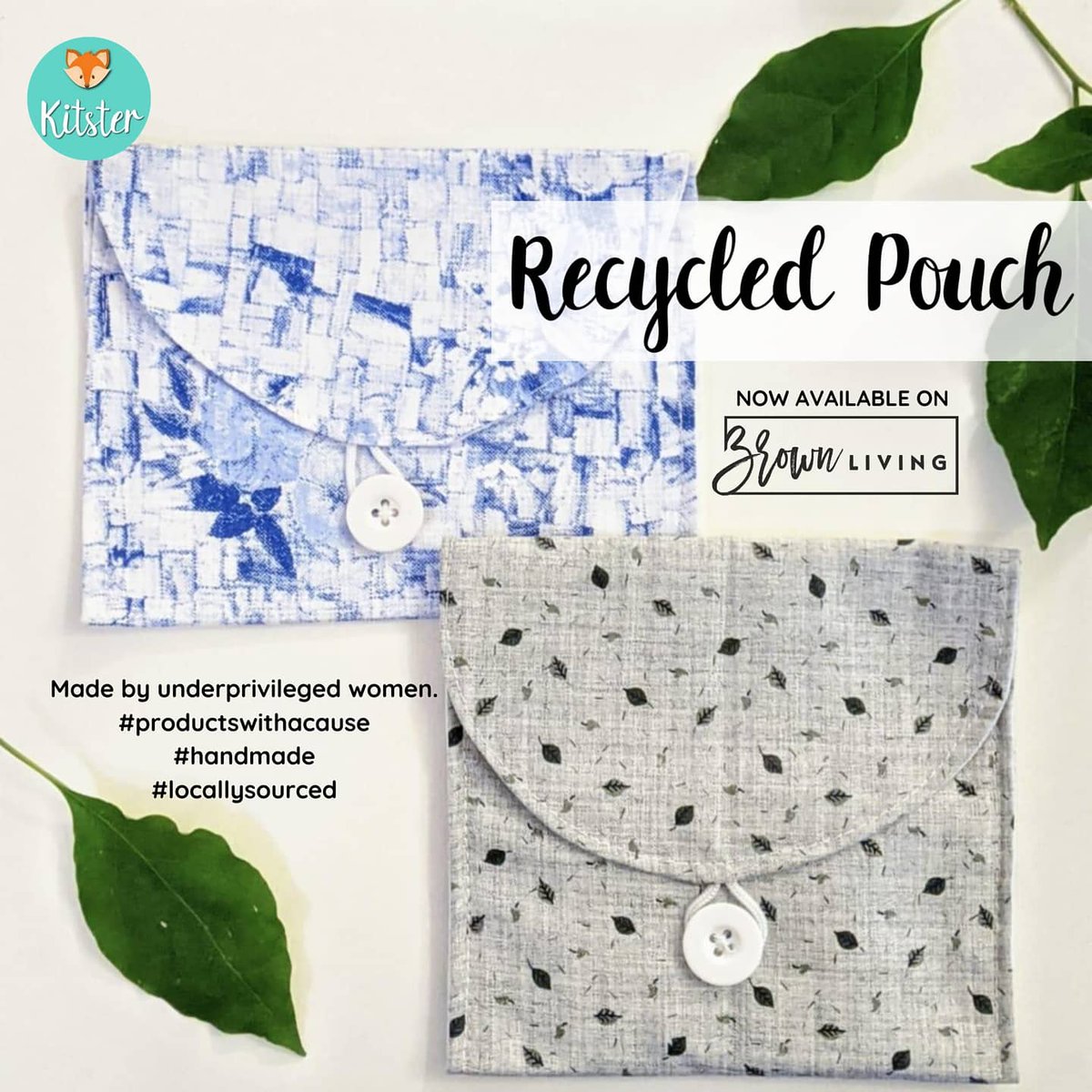 Our mask sets with recycled cloth pouch are now available on @brownliving_ 

#shoponlysustainable #sustainability #ecofriendly #recycled #mask #clothmask