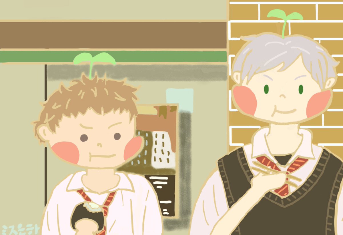 proud2present_'s tweet photo. น้องตัวโตกะพี่ตัวเล็ก ปุ๊กปิ๊กๆ(๑･̑◡･̑๑) #เลฟยาคุ #haikyuuredraw https://t.co/79bN3YEv8o