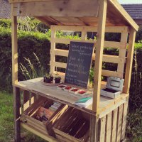 Nieuw op BuurtKraampje: Stalletje Twee Sluizen Verkoop van overschot uit de moestuin.