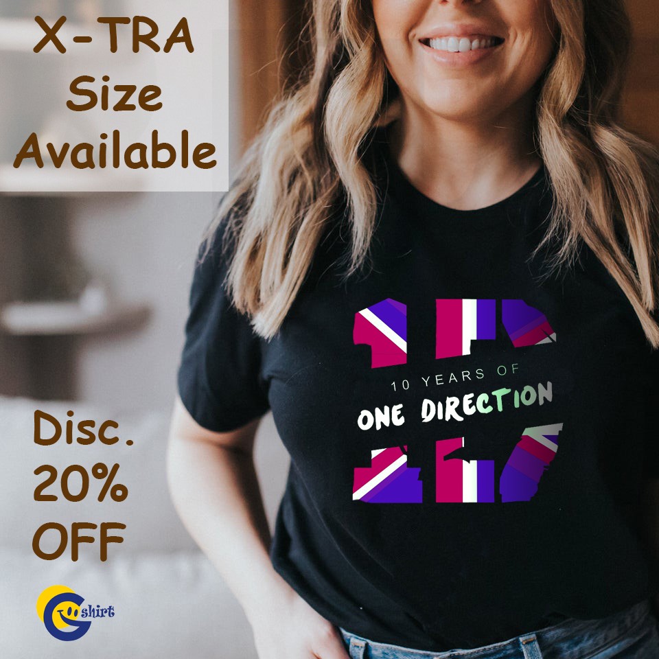 Item wajib buat proud Directioner nihh... 10 taun lho! Kudu diabadiin di outfit yg keren banget nget nget.
Have this gorgeous tshirt in your wardrobe!

Tersedia harga grosir. 

#kaos1D #KAOSONEDIRECTION #onedirection #1d #onedirectionindonesia #kaosgshirt #onedirectiontshirt
