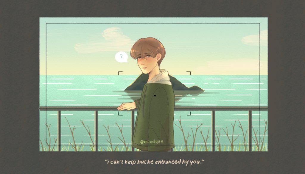 mazetyun's tweet photo. beomkai on vacation (with yearning) 🐻🐧✈️

#TXTfanart #닝밤 #BEOMKAI https://t.co/xvNLY1tIGU