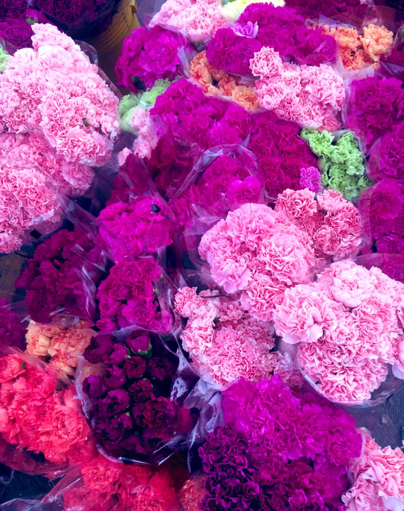 La paleta de colores hoy en Paloquemao.