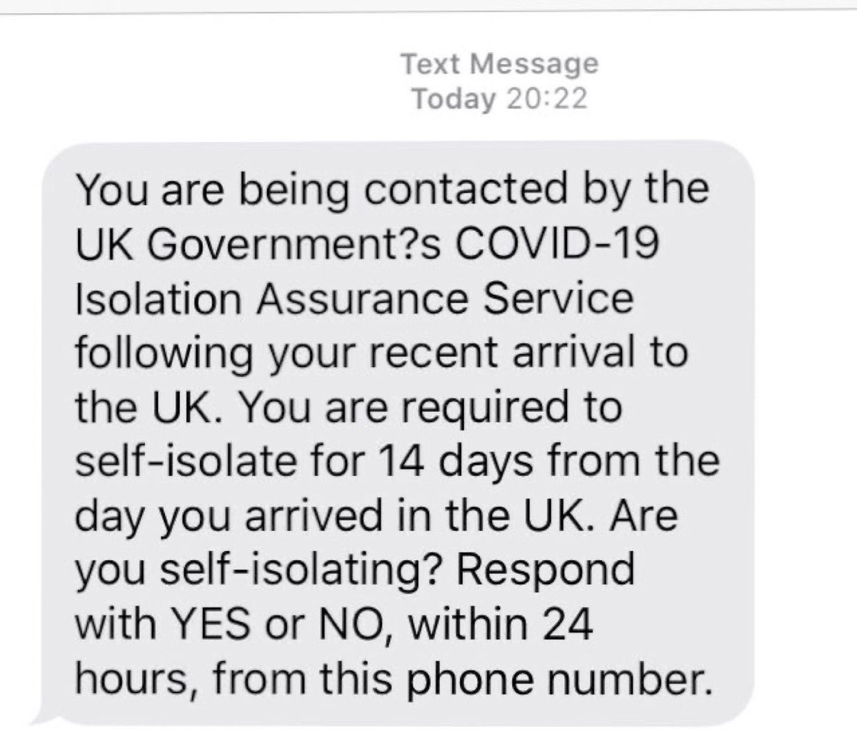 The following day I got this text message. Note the difference in the name of the purported Government agency. Also, again, no return contact details. By now I was very suspicious that this was a scam, thinking that there might have been some kind of data breach. 5/