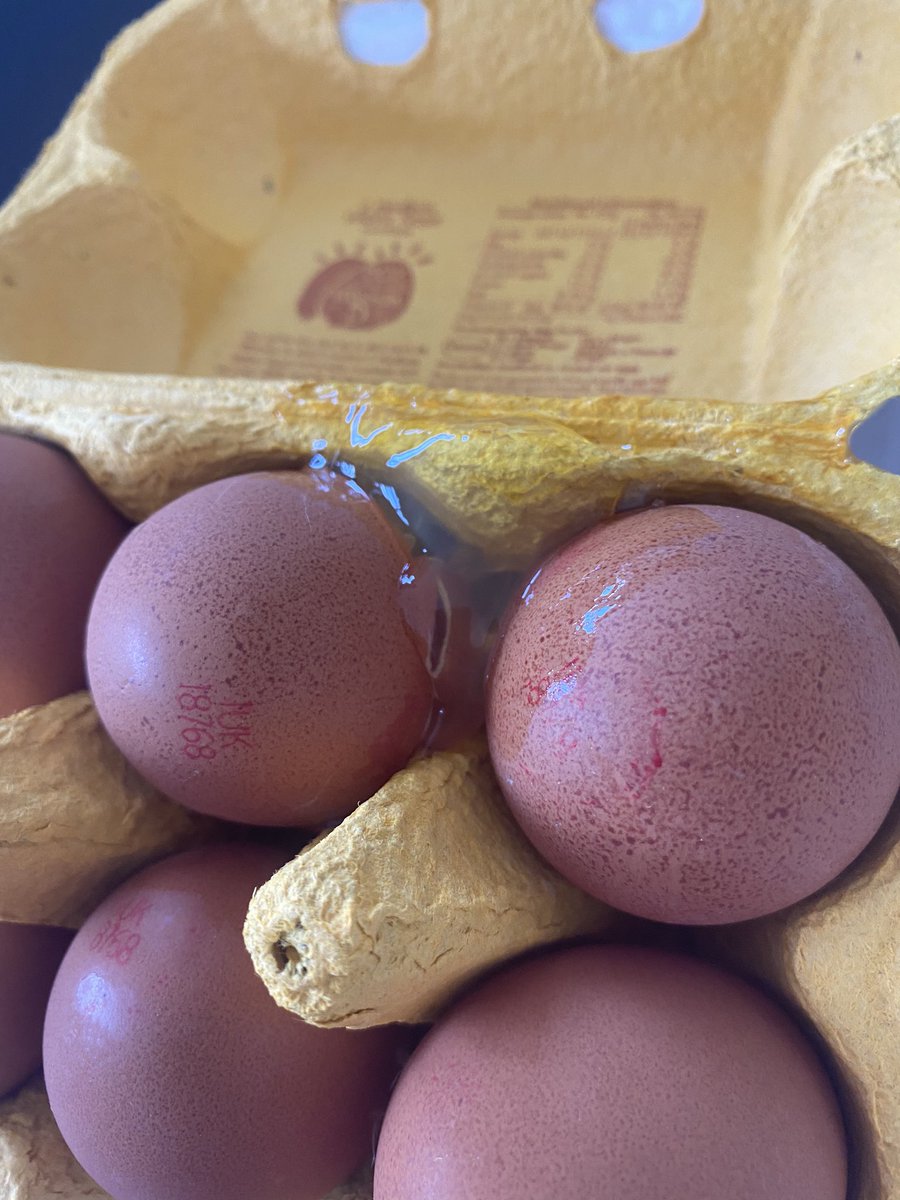 Kerr765's tweet photo. @HelloFreshUK  my eggs have cracked in transit 😩 🥚 https://t.co/f92LYDWvpT