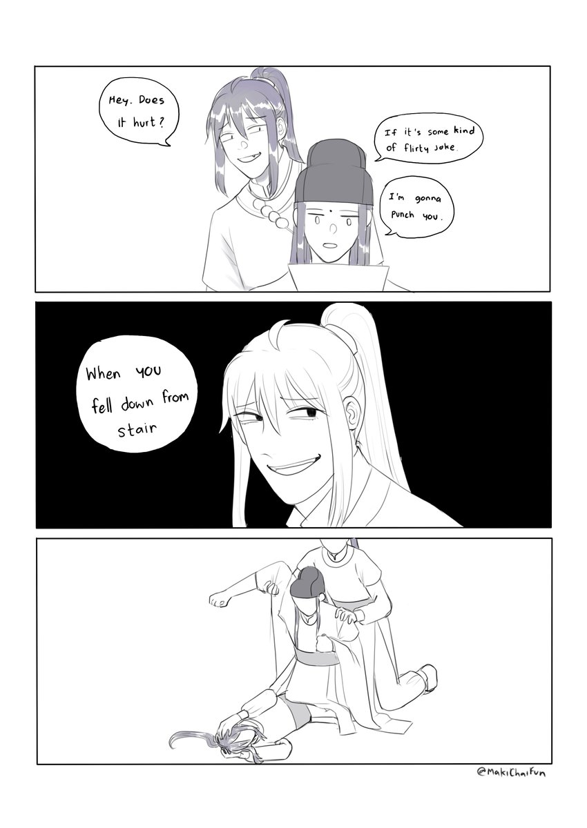 MakiChaifun's tweet photo. Jin Guangyao dealing with flirty-erge and his best friend #xiyao #ซีเหยา #xueyao(?) https://t.co/CERQJ7yV7g