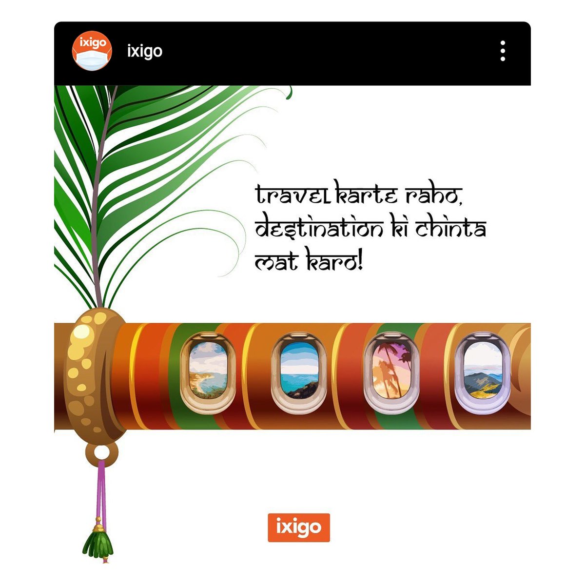 envisionedin's tweet photo. Brands celebrate #Janmashtami with quirky and subtle creatives representing the #NewNormal 

@ixigo @CarWale @DelhiAirport @oyorooms #HappyJanmashtami #janmashtami2020 https://t.co/jYVRPyDlPx