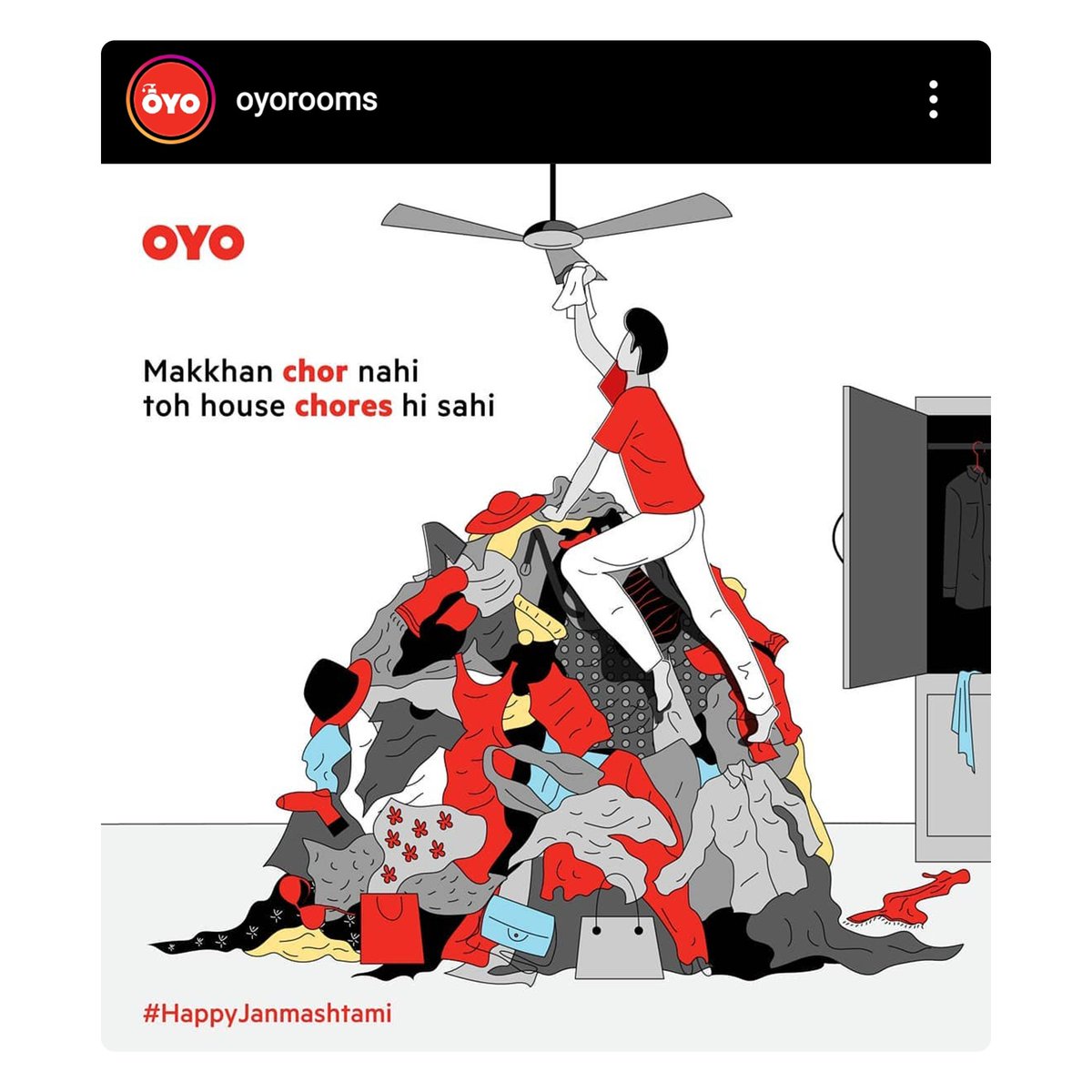 envisionedin's tweet photo. Brands celebrate #Janmashtami with quirky and subtle creatives representing the #NewNormal 

@ixigo @CarWale @DelhiAirport @oyorooms #HappyJanmashtami #janmashtami2020 https://t.co/jYVRPyDlPx