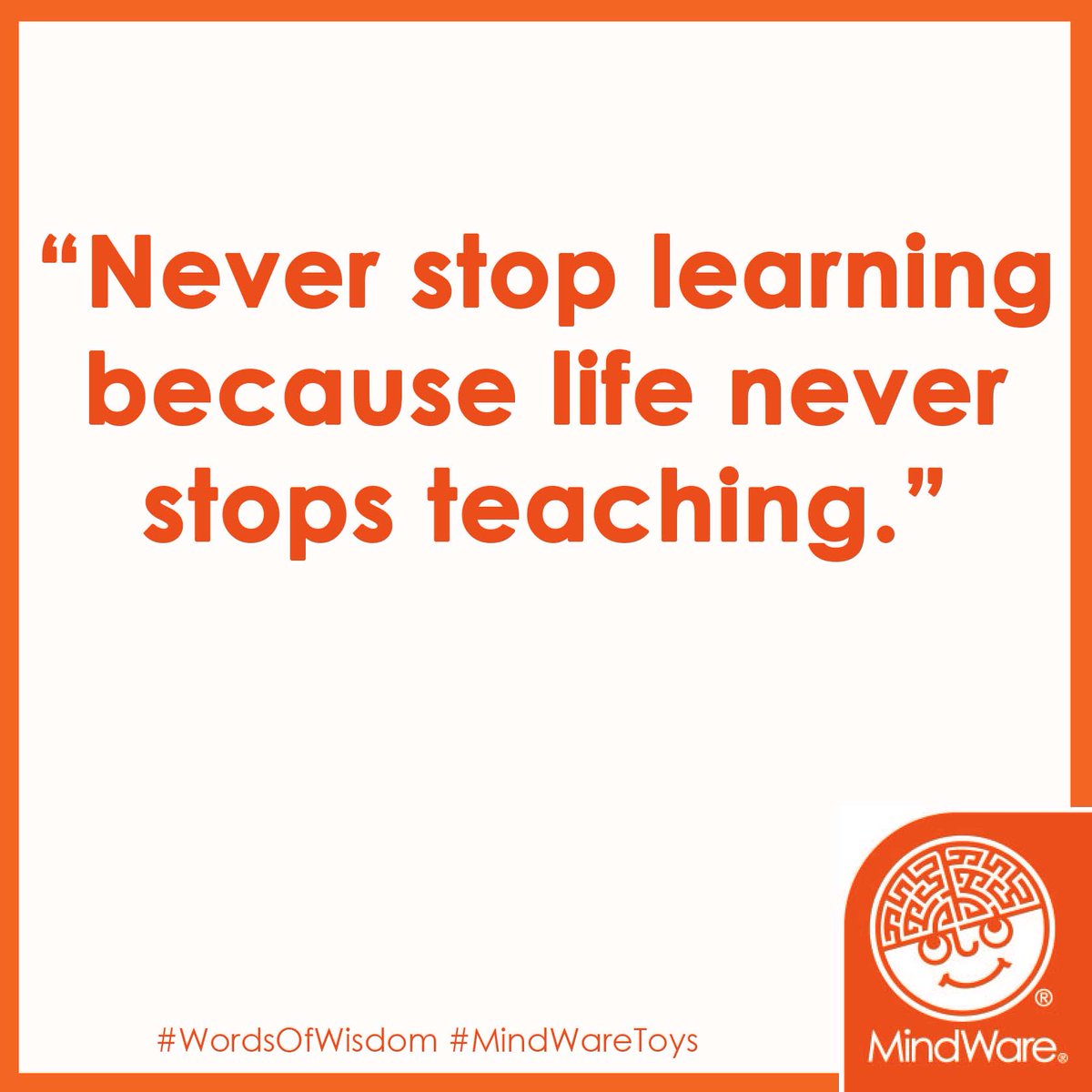 Wednesday Words of Wisdom. 🧡
#MindWareToys