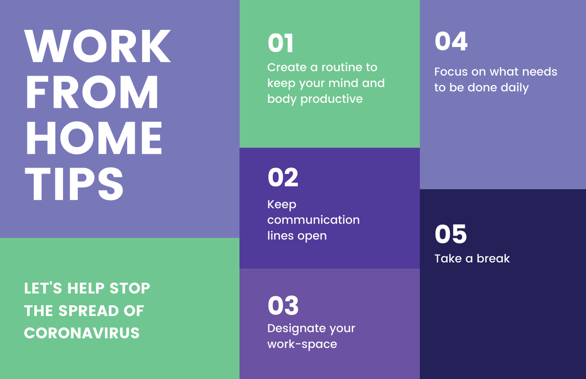 Working from home? Try some of these tips to help you get through the work day! 💼 ☕️