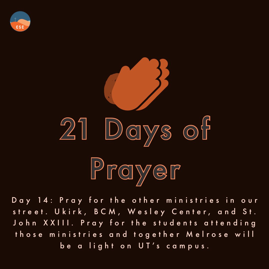 CscUtk's tweet image. Pray for the other ministries on Melrose Ave. Pray for @ukirkutk, @utkbcm, @volcatholic, and @utkwesley. Pray that Melrose Ave will be a beacon of light on UTs campus. #utk24 #utk23 #utk22 #utk21 #utkcsc #ukirkutk #utkbcm #utkcatholic #utkwesley