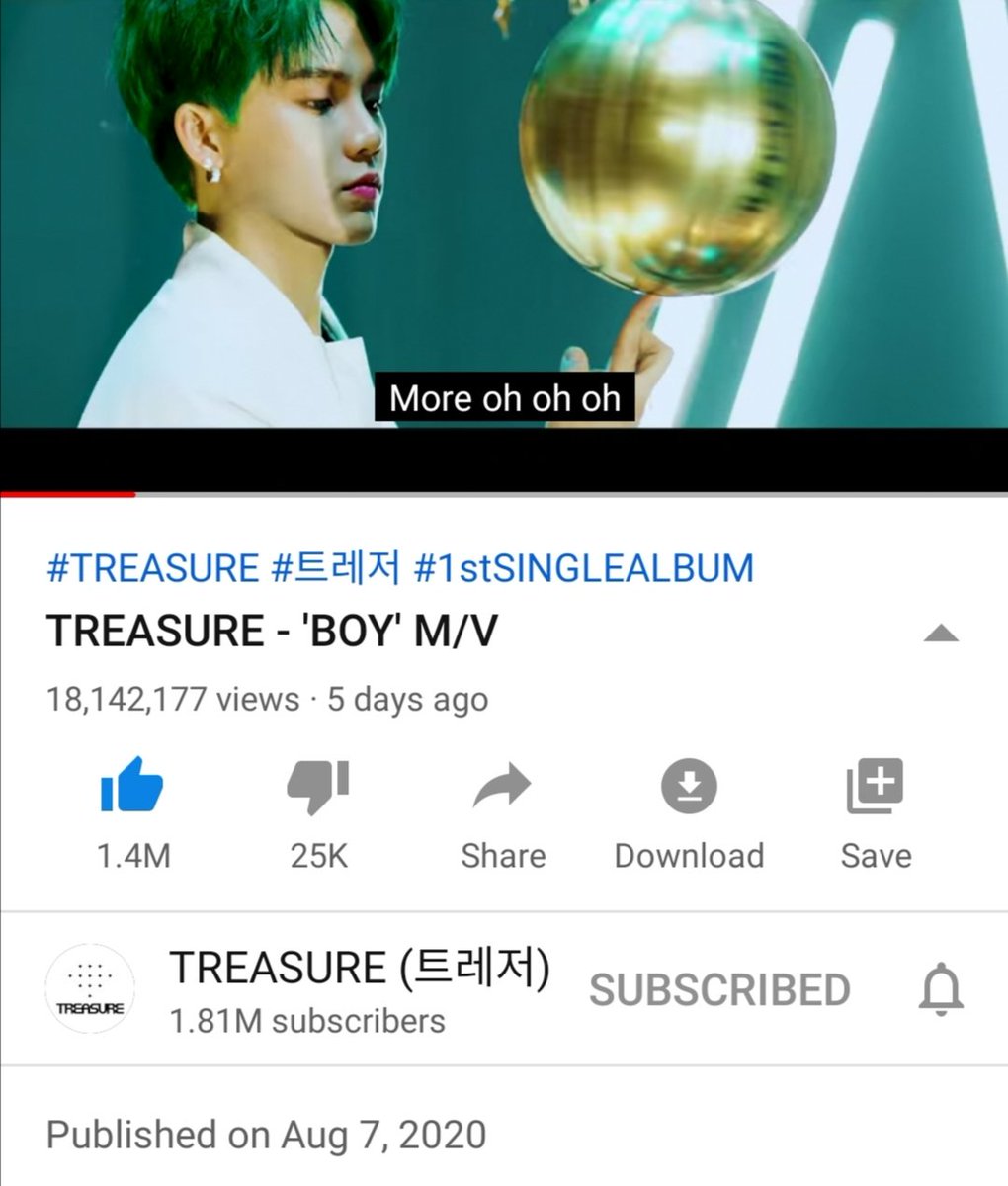 CSuk99's tweet image. Teumes, it's been 5 days but we still have only 18 million views. We have to work harder if we are planning to give this week's Inkigayo win to our #TREASURE boys. 

@ygtreasuremaker @treasuremembers
