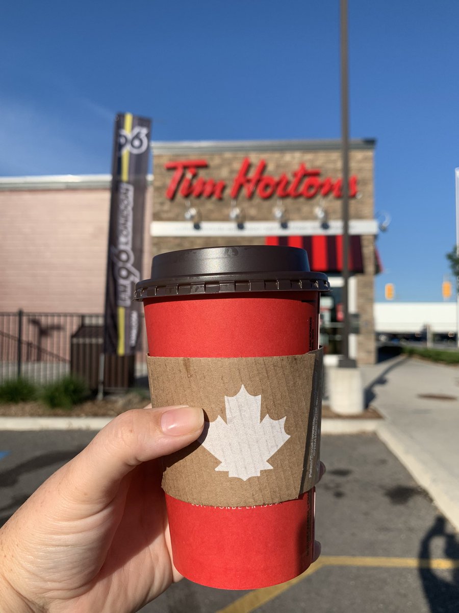 Good Morning! It’s <a href="/TimHortons/">Tim Hortons</a> #TimsCampDay! All proceeds from hot and iced coffees today go towards sending a kid to camp and changing a life. Don’t forget to “round up” your order to make an extra donation! ☕️⛺️