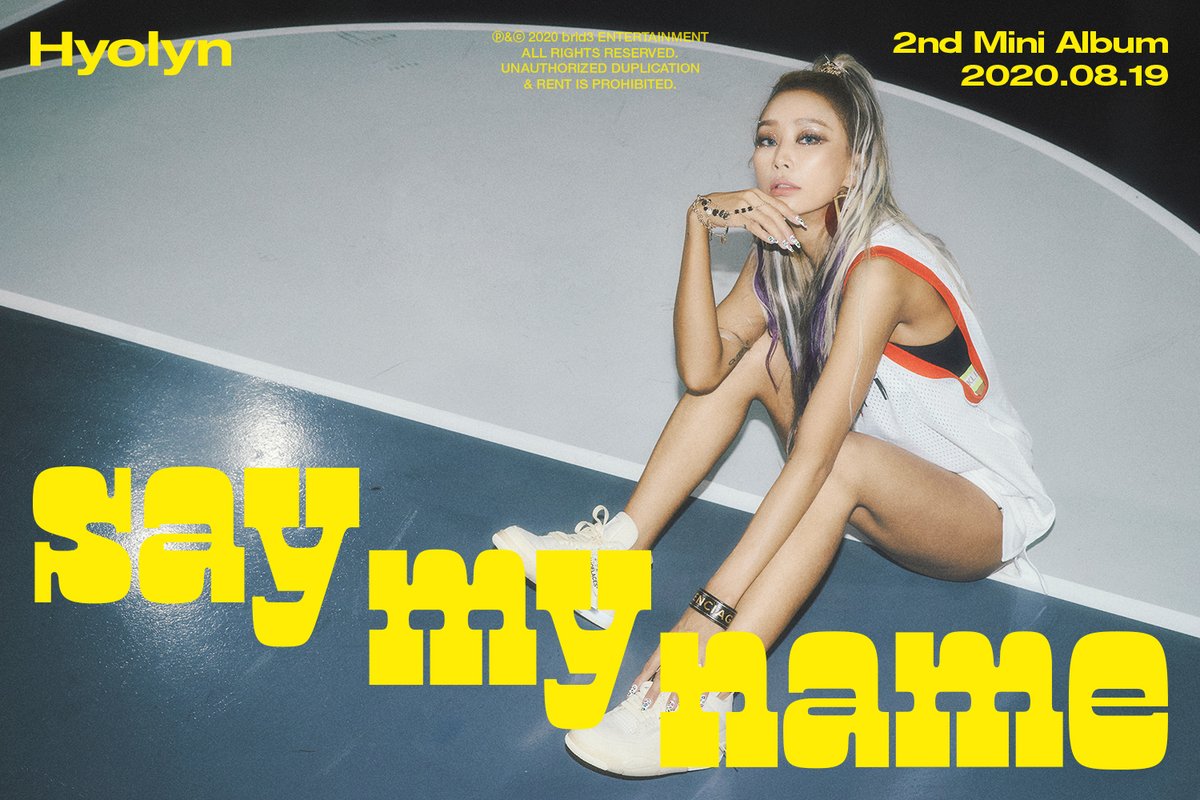 非売品のトレカ付き⭐ヒョリン ソロ⭐Hyolyn say my name HYOLYN 2nd Mini Album <SAY MY NAME> CONCEPT POSTER 02 📀 2020.08