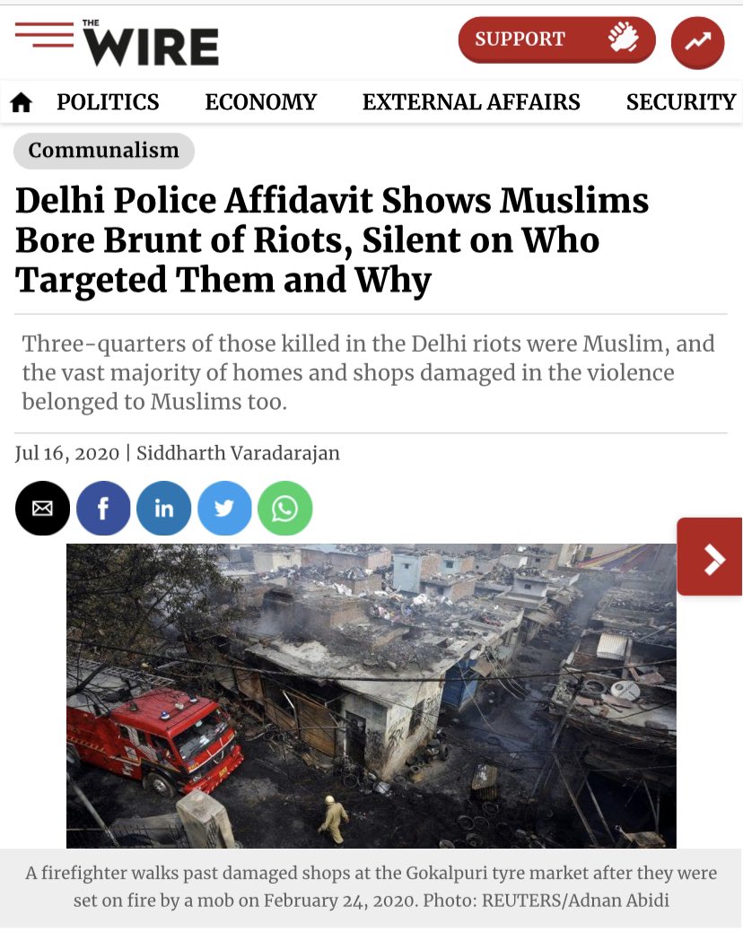 (24/n) They portrayed everything in a wrong way like Muslims being killed. Muslims were under threat, no it was the Hindus that were being killed brutally. There is this one more method from the Gene Sharp book - use media to run the negative campaigns; spread fake news; mislead