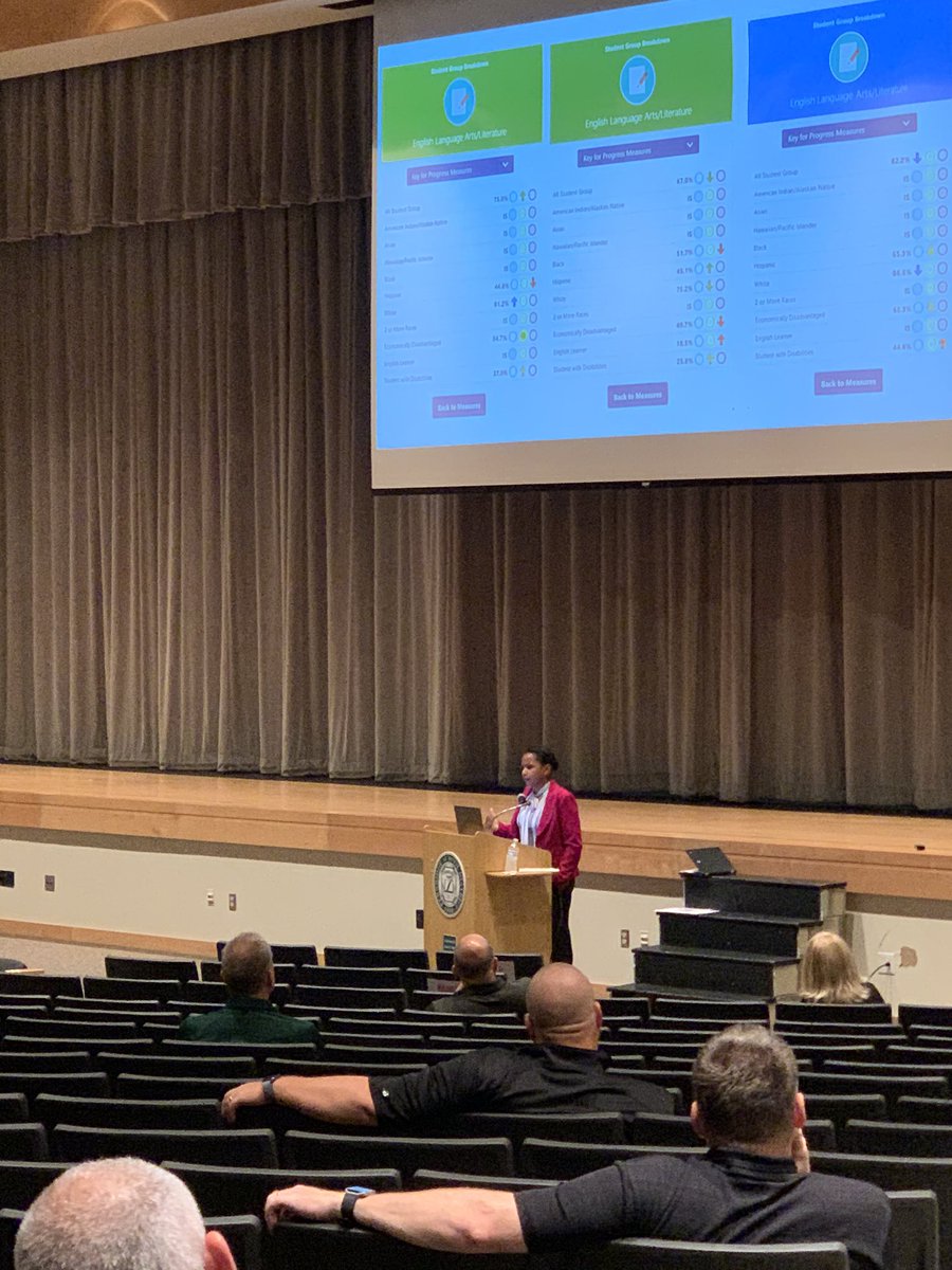 PennridgeSD's tweet photo. Administrative Training with Dr. Gibson this morning! Dr. Gibson is the Director of Equity, Diversity, and Education at Pennsbury School District. Today, we are talking about culturally responsive leadership. #PennridgeProud https://t.co/3bfFHdF0S6