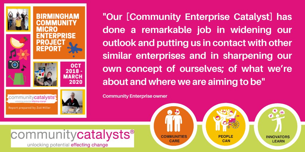 Community Catalysts (@commcats) on Twitter photo New report from our
<a href="/ZoeMillerCC/">Zoe Miller</a> on her work in partnership with entrepreneurial, community minded folks &
<a href="/BhamCityCouncil/">Bham City Council</a> Helping local people create new services & fun activities for people with a learning disability across #Brum #communitiescare communitycatalysts.co.uk/2020/08/11/ext… New report from our
<a href="/ZoeMillerCC/">Zoe Miller</a> on her work in partnership with entrepreneurial, community minded folks &
<a href="/BhamCityCouncil/">Bham City Council</a> Helping local people create new services & fun activities for people with a learning disability across #Brum #communitiescare communitycatalysts.co.uk/2020/08/11/ext…
