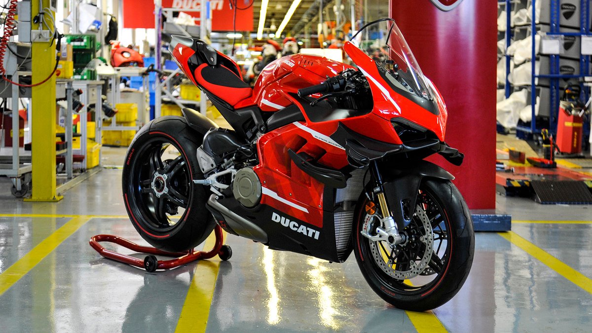 Enfield County Porte-cl/és double face brod/é Ducati en tissu rouge pour motos Ducati