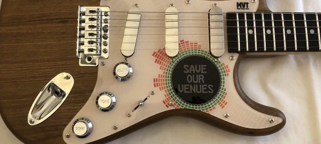 musicvenuetrust's tweet photo. The winner of this #saveourvenues guitar has been drawn! 👑 Thanks to all who got involved and bought tickets which in turn supports the #saveourveneus fund. Thanks again to @ashleycox2 who handcrafted this beauty and thanks to @CrimsonGuitars &amp; @giginked for the extras! 🎸 https://t.co/1xR0lfd1bC