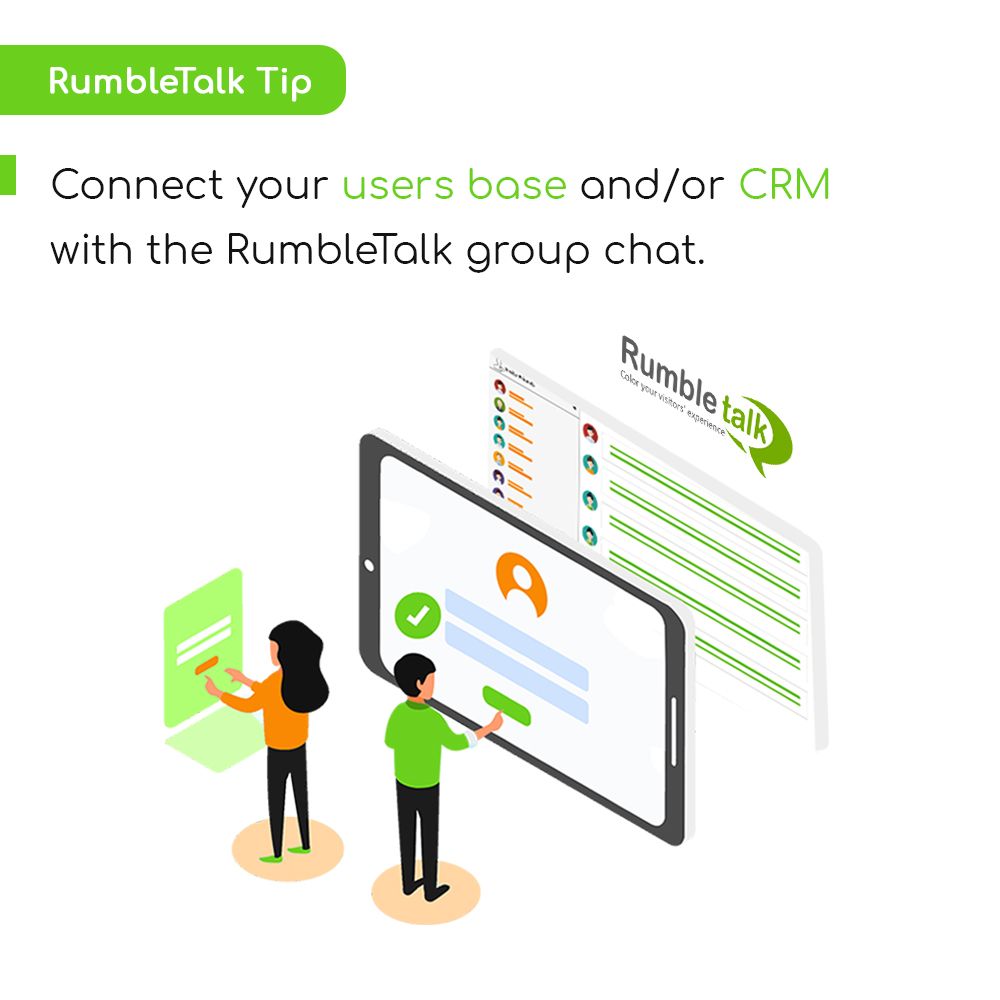 RumbleTalk's tweet image. Connect your users base with RumbleTalk via JS SDK and let your users auto login to your chat. buff.ly/2CCWQzd #chatSDK #chatuserbase #webdevelopment #dev