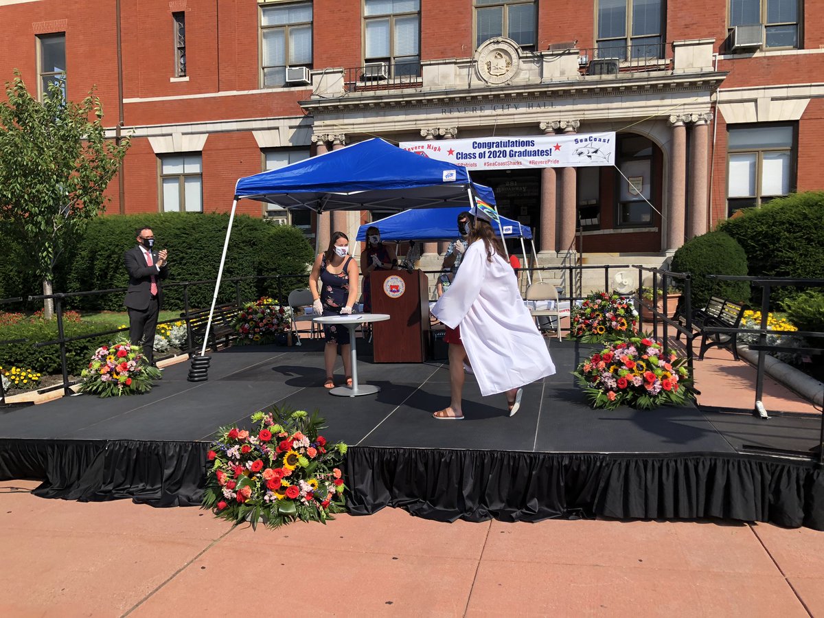 RevereAsstSuper's tweet photo. Congratulations to our RHS 2020 graduates! We are so proud of all of your accomplishments and wish you the very best in your future endeavors!  Kudos to the RHS Staff for developing an alternative plan to honor these students on very short notice!  @RPS_Super https://t.co/7AYDFVxIkR