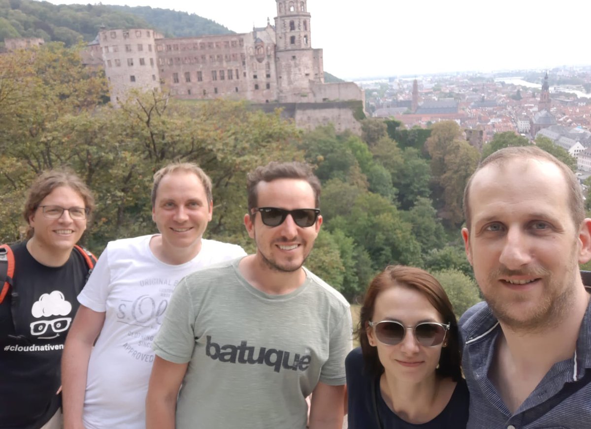 metaphacts's tweet photo. Welcome to the team to our new technical consultant, @ademarcrotti! 
#metaphactsTeamDinner #HeidelbergCastle https://t.co/Uvs61cflpY