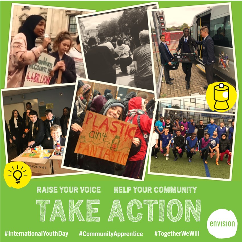 envisionUK's tweet photo. This #InternationalYouthDay, we want to give a shout out to all our #CommunityApprentices past, present & future. You continue to inspire us every day. Your community - your town, your city, your country, the world - needs you!
#TogetherWeWill #PeoplePoweredChange #PowerOfYouth https://t.co/D3Dg3Ey46b