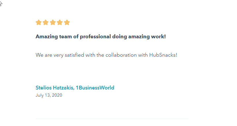 HubSnacks's tweet photo. Thank you for the great review @1businessworld 👏 

Find companies, products and services from the community of entrepreneurs, business owners and companies from around the world here ▶️ https://t.co/0rhB2TwDtL
#businessmarketplace #hubspot #hubspotpartner #growbetter #hubsnacks https://t.co/255SdYKver