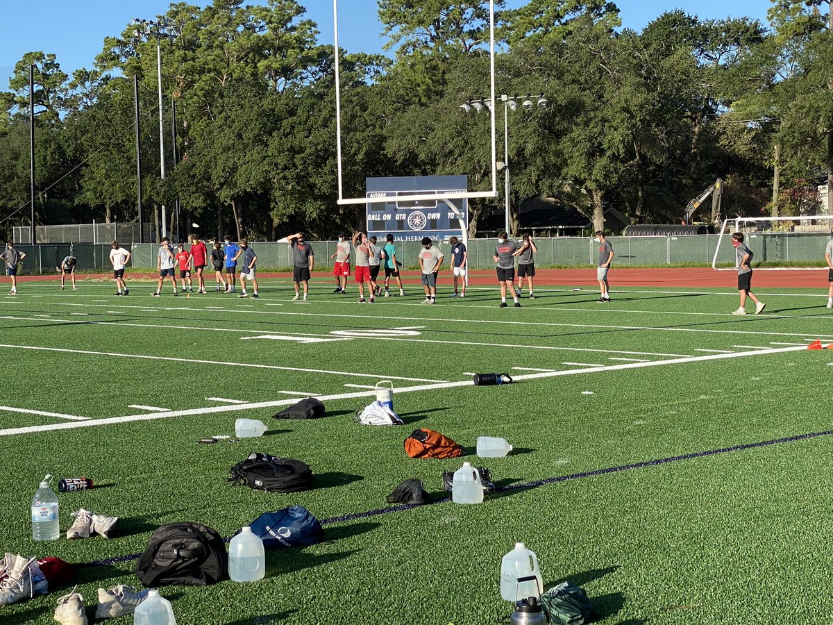 So excited to see our student athletes back in action today at strength and conditioning camp!! #LetsGoMustangs