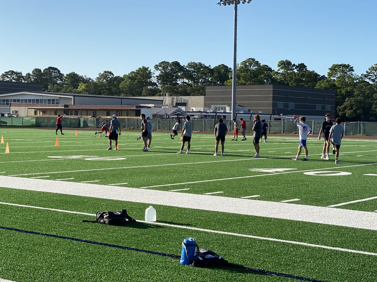 MHShouston's tweet photo. So excited to see our student athletes back in action today at strength and conditioning camp!! #LetsGoMustangs https://t.co/R0Asguxw3x