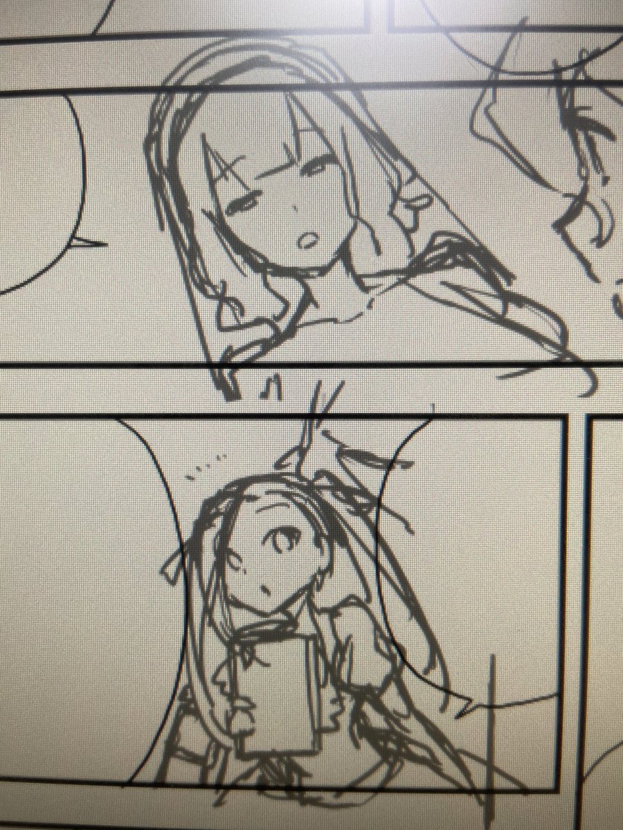 ネーム→下書きのドロシーさんとクロエさん。
あんまり過程って載せたことなかったので。 